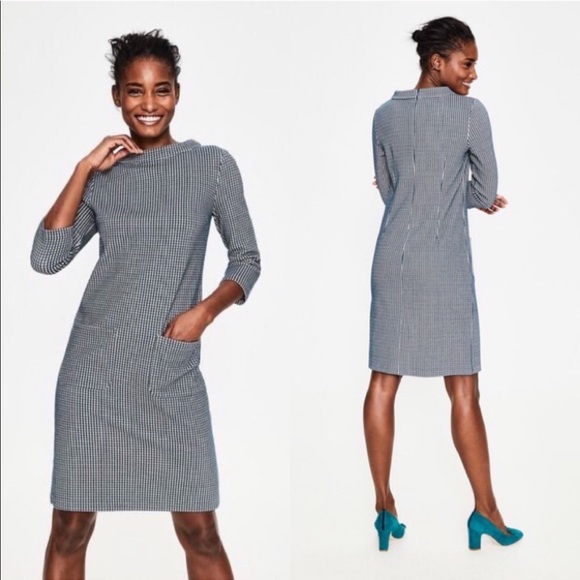 Boden Dresses & Skirts - Boden Opal Jersey Jacquard Houndstooth Dress 12L